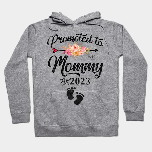 promoted to mommy 2023 Hoodie by Leosit